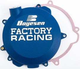 BOYESEN FACTORY RACING CLUTCH COVER BLUE CC-41AL