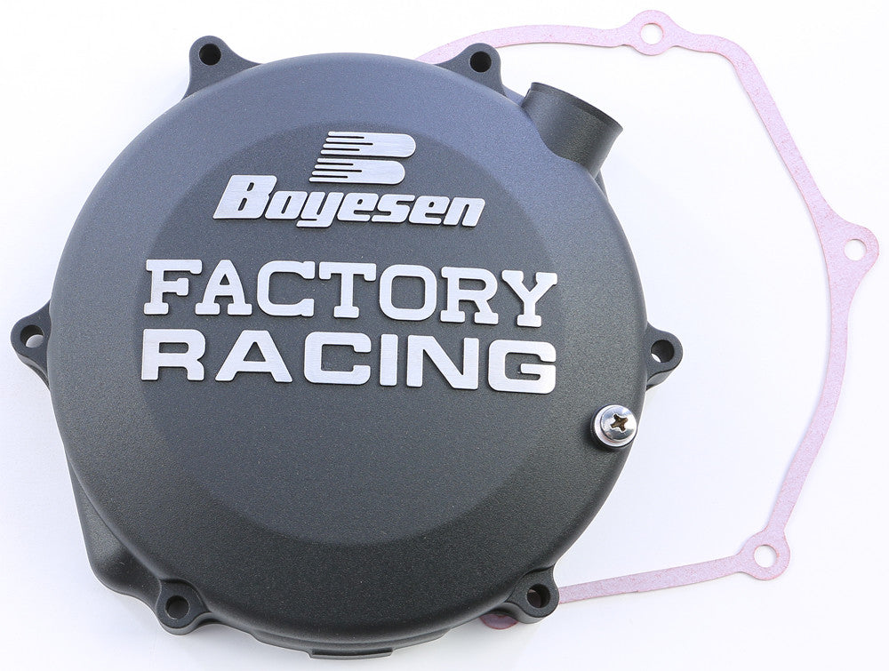 BOYESEN FACTORY RACING CLUTCH COVER BLACK CC-26B