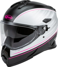 Load image into Gallery viewer, GMAX AT-21 ADVENTURE RALEY HELMET BLACK/WHITE/PINK LG G1211406