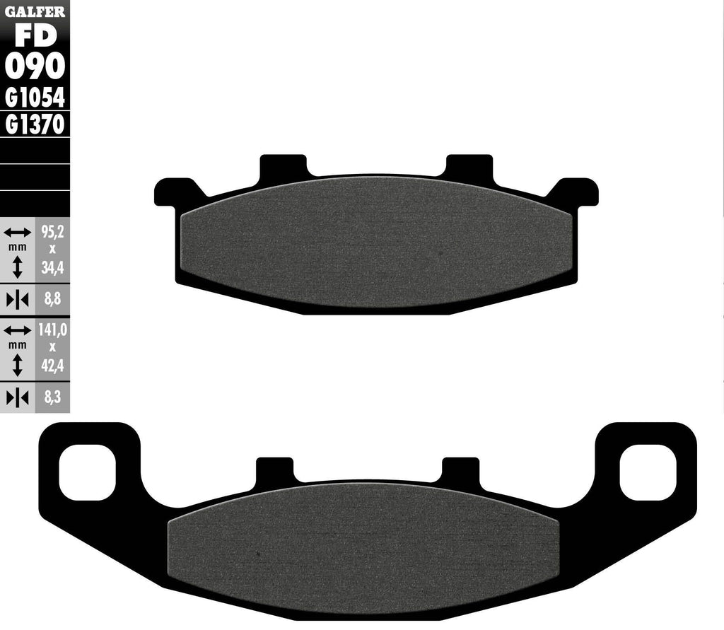 GALFER BRAKE PADS SEMI METALLIC FD090G1054 FD090G1054