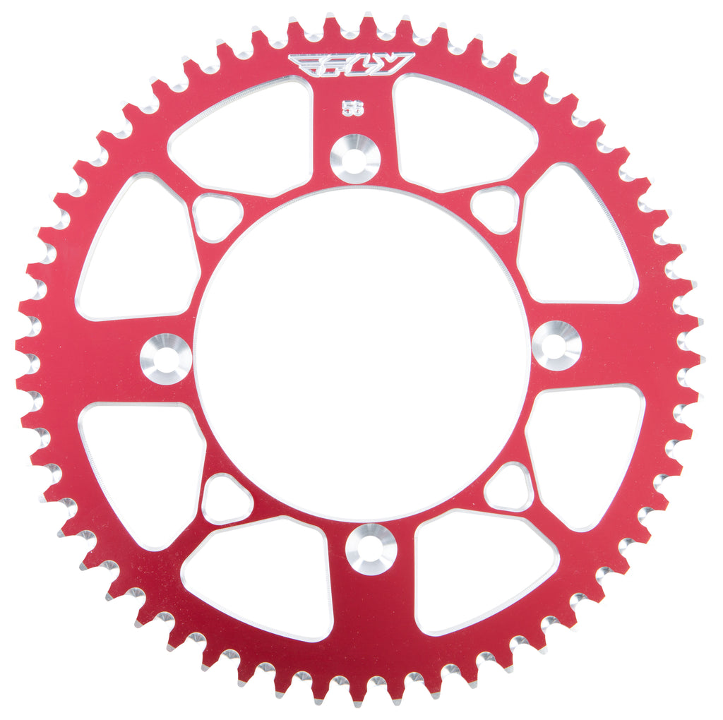 FLY RACING SPROCKET REAR 56T RED 201-56 RED-atv motorcycle utv parts accessories gear helmets jackets gloves pantsAll Terrain Depot
