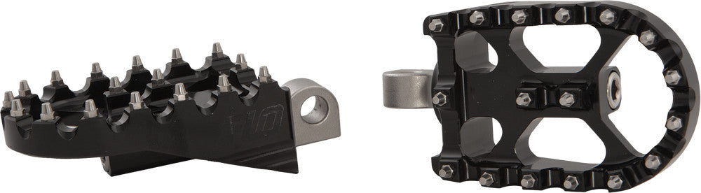 FLO MOTORSPORTS MOTO STYLE FOOTPEG SET BLACK 2"X3.125" FPEG-800BLK-atv motorcycle utv parts accessories gear helmets jackets gloves pantsAll Terrain Depot