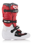 ALPINESTARS YOUTH TECH 7S BOOTS WHITE/RED/GREY SZ 07 2015017-238-7