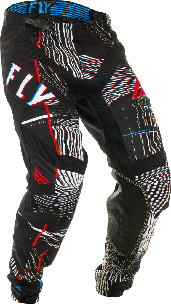 FLY RACING LITE GLITCH PANTS BLACK/RED/BLUE SZ 32 373-73432