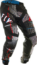 Load image into Gallery viewer, FLY RACING LITE GLITCH PANTS BLACK/RED/BLUE SZ 32 373-73432
