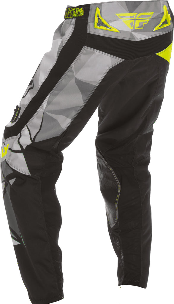 FLY RACING KINETIC CRUX PANT BLACK/HI-VIS SZ 18 370-53018-atv motorcycle utv parts accessories gear helmets jackets gloves pantsAll Terrain Depot