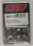 DRC ALUMINUM SPACERS TYPE 1 TITANIUM M6X12MM 4/PK D58-57-141