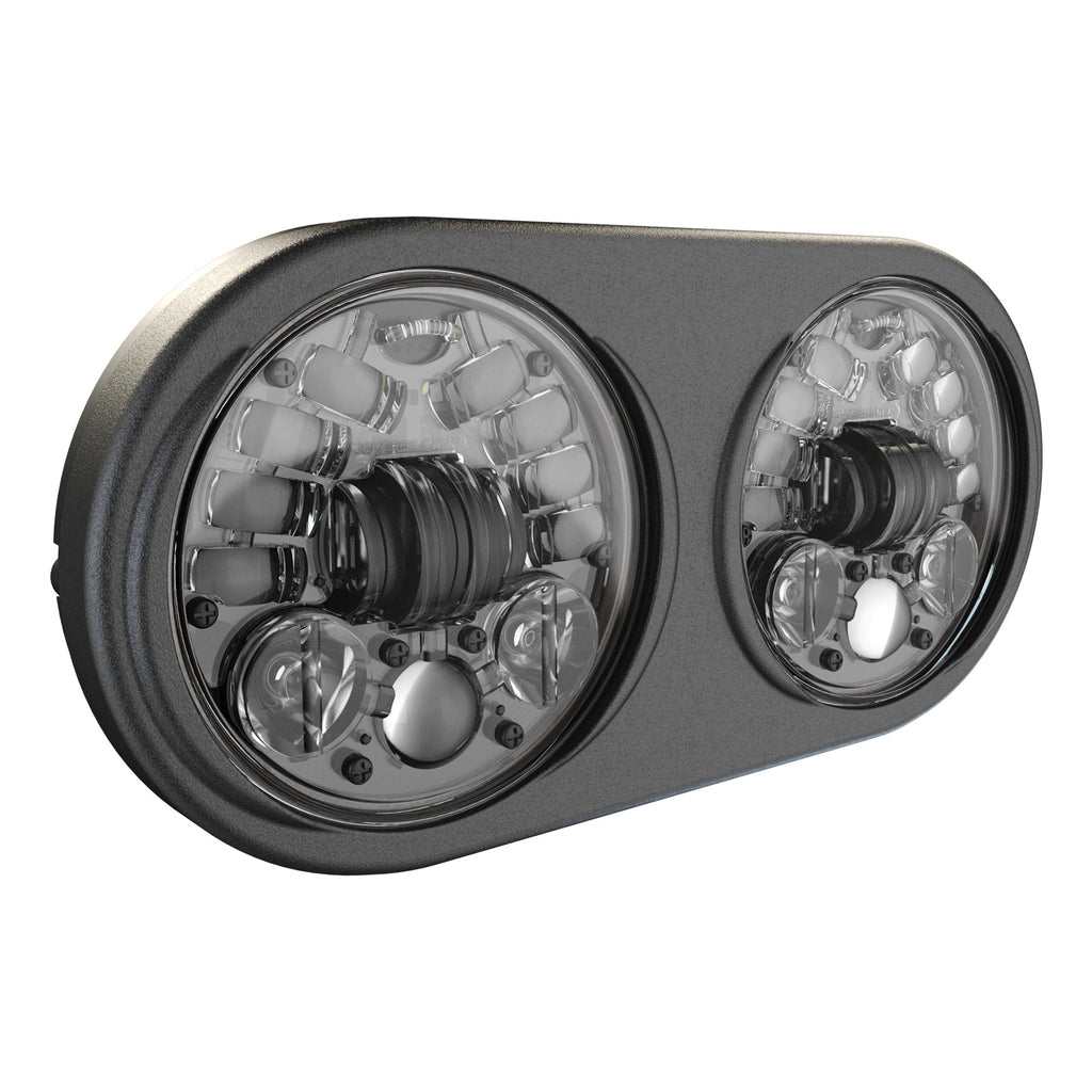 JW SPEAKER 8692 LED HEADLIGHT DUAL 5.75" BLK BEZEL 553951