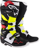 ALPINESTARS TECH 7 BOOTS BLACK/RED/YELLOW SZ 16 2012014-136-16