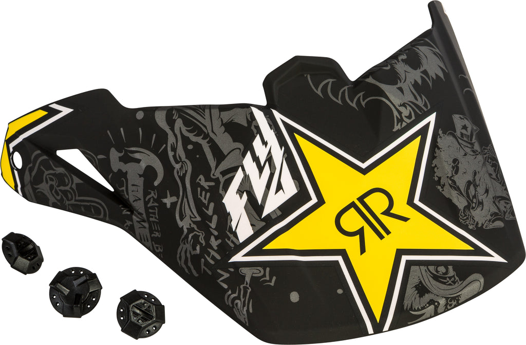 FLY RACING ELITE VISOR ROCKSTAR 73-3286