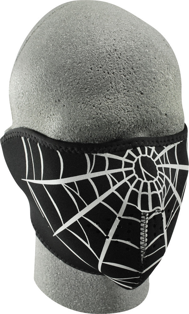 ZAN HALF FACE MASK SPIDER WEB WNFM055H-atv motorcycle utv parts accessories gear helmets jackets gloves pantsAll Terrain Depot
