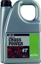 Load image into Gallery viewer, MOTOREX CROSS POWER 4T 5W40 (4 LITERS) 111510  /196051