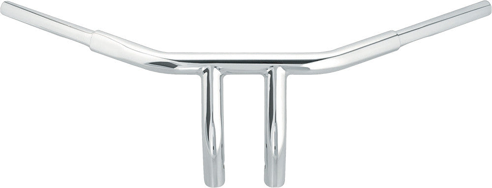 WILD 1 CHUBBY DRAG BAR 6" BUILTIN PULLBACK RISERS CHR WO500