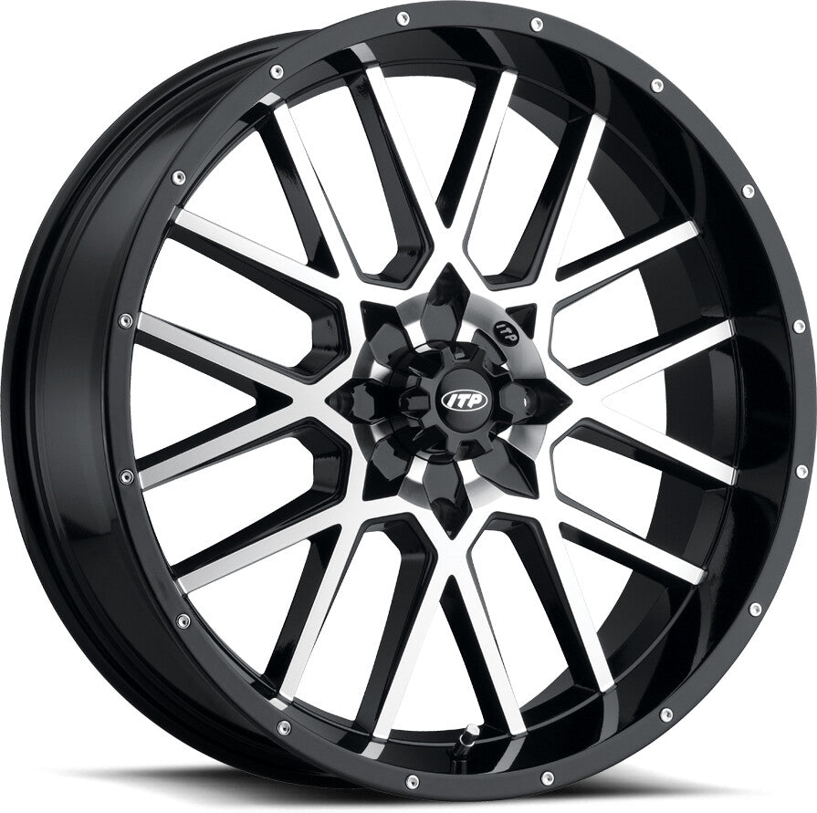 ITP HURRICANE BLACK/MACHINED 20X6.5 4/156 4 + 2.5 (+10MM) 2022518546B