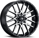 ITP HURRICANE BLACK/MACHINED 20X6.5 4/137 4 + 2.5 (+10MM) 2022517546B