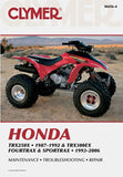 CLYMER REPAIR MANUAL HON TRX250X CM456-4