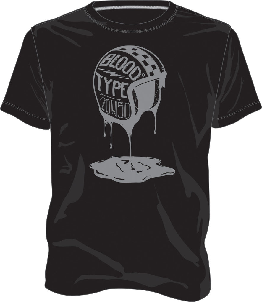 HIGHWAY 21 BLOOD TYPE TEE BLACK 2X #6331 489-1925~6