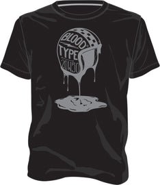 HIGHWAY 21 BLOOD TYPE TEE BLACK 3X #6331 489-1925~7