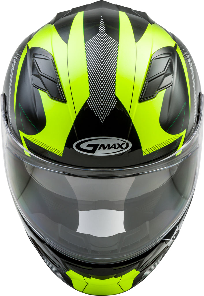 GMAX FF-98 FULL-FACE APEX HELMET BLACK/HI-VIS 2X G1981688