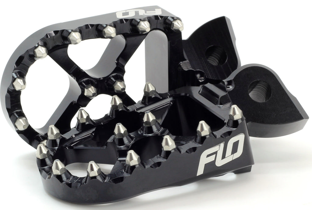 FLO MOTORSPORTS PRO SERIES FOOT PEGS BLACK COBRA FPEG-801BLK