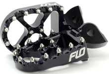 Load image into Gallery viewer, FLO MOTORSPORTS PRO SERIES FOOT PEGS BLACK COBRA FPEG-801BLK