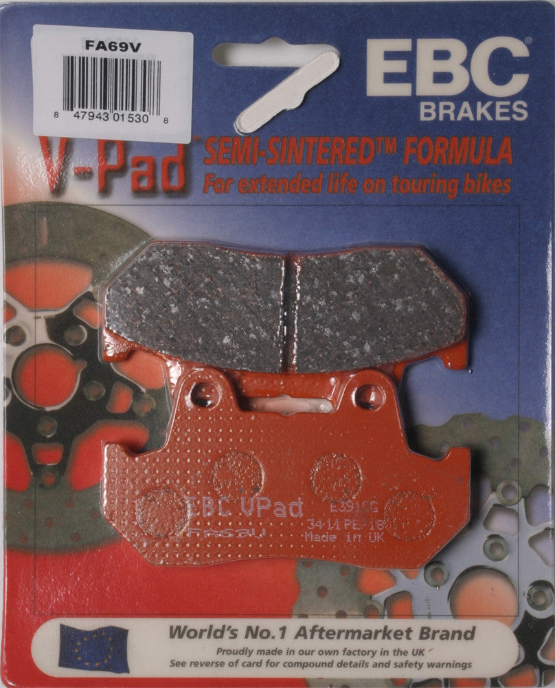 EBC BRAKE PADS V-SERIES FA69V-atv motorcycle utv parts accessories gear helmets jackets gloves pantsAll Terrain Depot