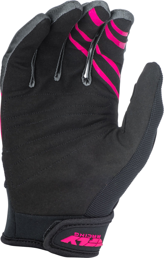 FLY RACING F-16 GLOVES NEON PINK/BLACK/GREY SZ 12 372-91812