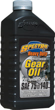 Load image into Gallery viewer, SPECTRO PLATINUM FULL SYN HD GEAR OIL 75W140 1 QT R.HDPGO