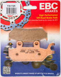 EBC BRAKE PADS FA172R-atv motorcycle utv parts accessories gear helmets jackets gloves pantsAll Terrain Depot