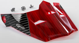 GMAX VISOR W/SCREWS COLFAX MX-46 RED/BLACK XS-SM G046871