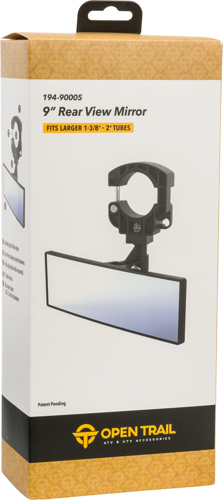 OPEN TRAIL 9" CLAMP REAR VIEW MIRROR PSU9M