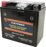 FIRE POWER BATTERY CTX14 SEALED FACTORY ACTIVATED CTX14-BS(FA)