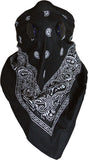 ATV TEK DUST MASK BANDANNA BLACK BDMBLK