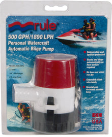 RULE AUTOMATIC BILGE PUMP 500 GPH 25SA-6WC-atv motorcycle utv parts accessories gear helmets jackets gloves pantsAll Terrain Depot