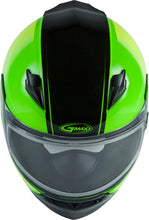 Load image into Gallery viewer, GMAX FF-49S FULL-FACE HAIL SNOW HELMET NEON GRN/HI-VIS/BLK MD G2495675