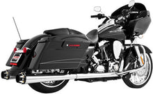 Load image into Gallery viewer, FREEDOM AMERICAN OUTLAW SLIP-ON CHROME W/BLACK TIP 4.5" FLT HD00262