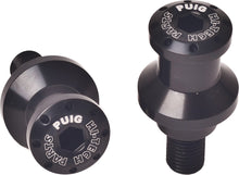 Load image into Gallery viewer, PUIG SWINGARM SPOOLS HI-TECH 10MM BLACK 2/PK 5924N