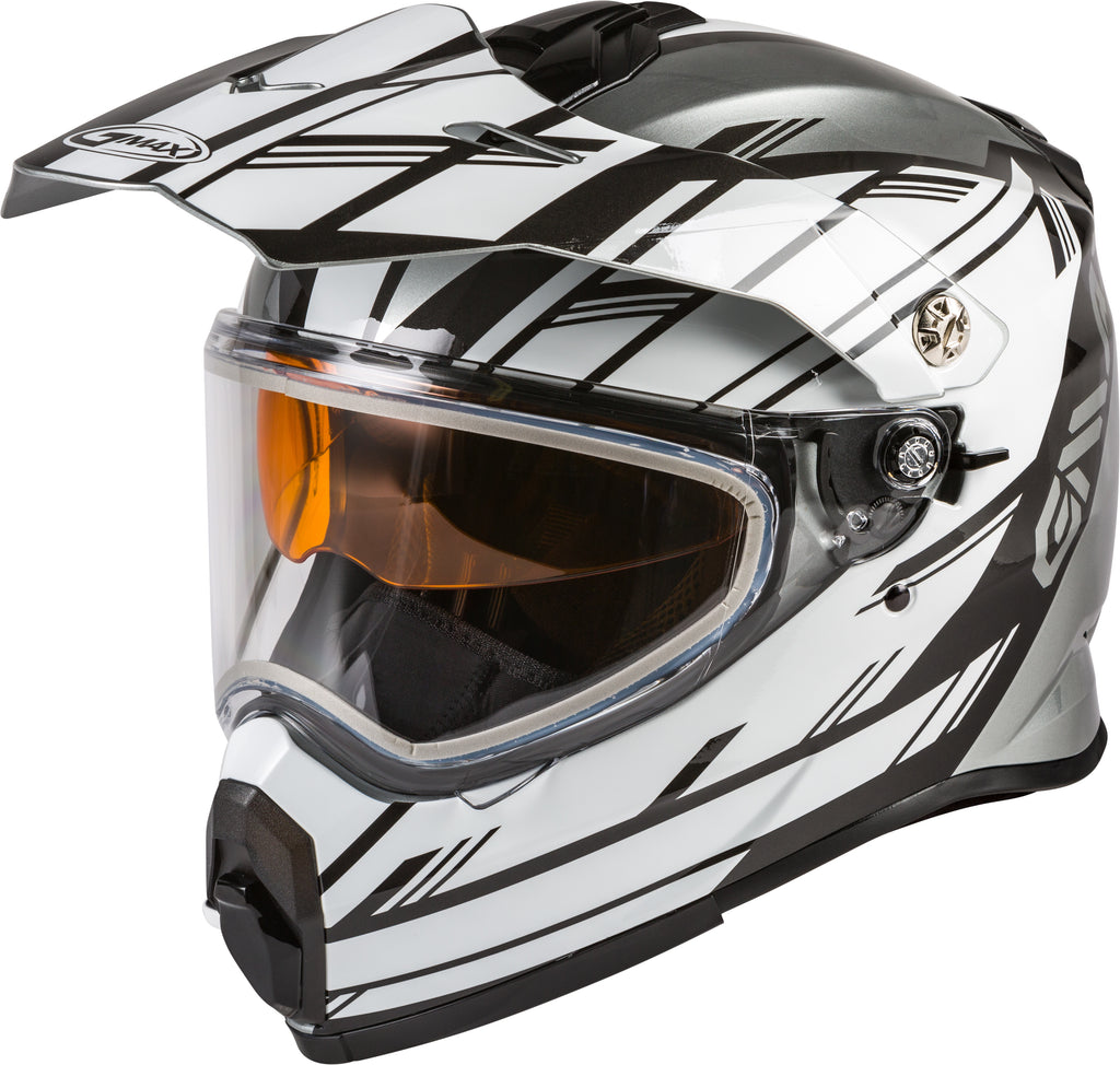 AT-21S ADVENTURE EPIC SNOW HELMET SILVER/WHITE/BLACK XL-atv motorcycle utv parts accessories gear helmets jackets gloves pantsAll Terrain Depot