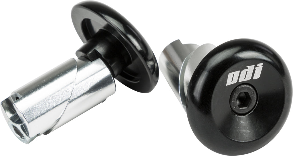 ODI ALUMINUM BAR END PLUGS BLACK F71APB