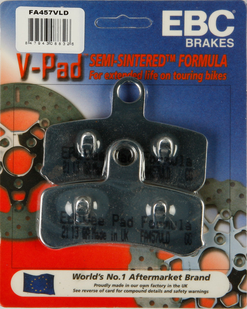 EBC BRAKE PADS V-SERIES CHROME FA457VLD-atv motorcycle utv parts accessories gear helmets jackets gloves pantsAll Terrain Depot