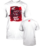 D'COR LET'S MOTO HONDA T-SHIRT WHITE 2X 80-108-5