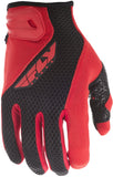 FLY RACING COOLPRO GLOVES RED/BLACK SM #5884 476-4021~2