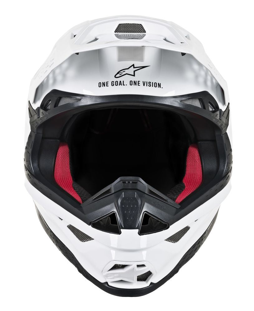 ALPINESTARS S.TECH S-M8 HELMET GLOSSY WHITE MD 8300719-2180-M