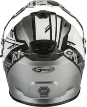 Load image into Gallery viewer, GMAX AT-21S EPIC SNOW HELMET W/ELEC SHIELD SILVER/WHITE/BLACK XL G4211127