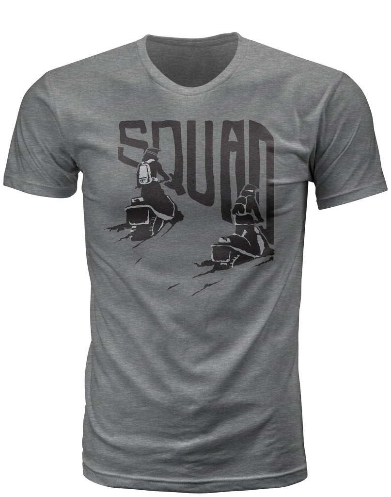 FLY RACING FLY SQUAD TEE HEATHER LG 351-0796L