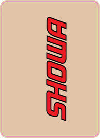 D'COR UPPER FORK DECAL SHOWA RED 40-80-104