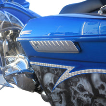 Load image into Gallery viewer, BAGGERNATION SBAG HINGE COVER YAFTERBURNER CHROME 14-UP SBHC-14L-YB-C