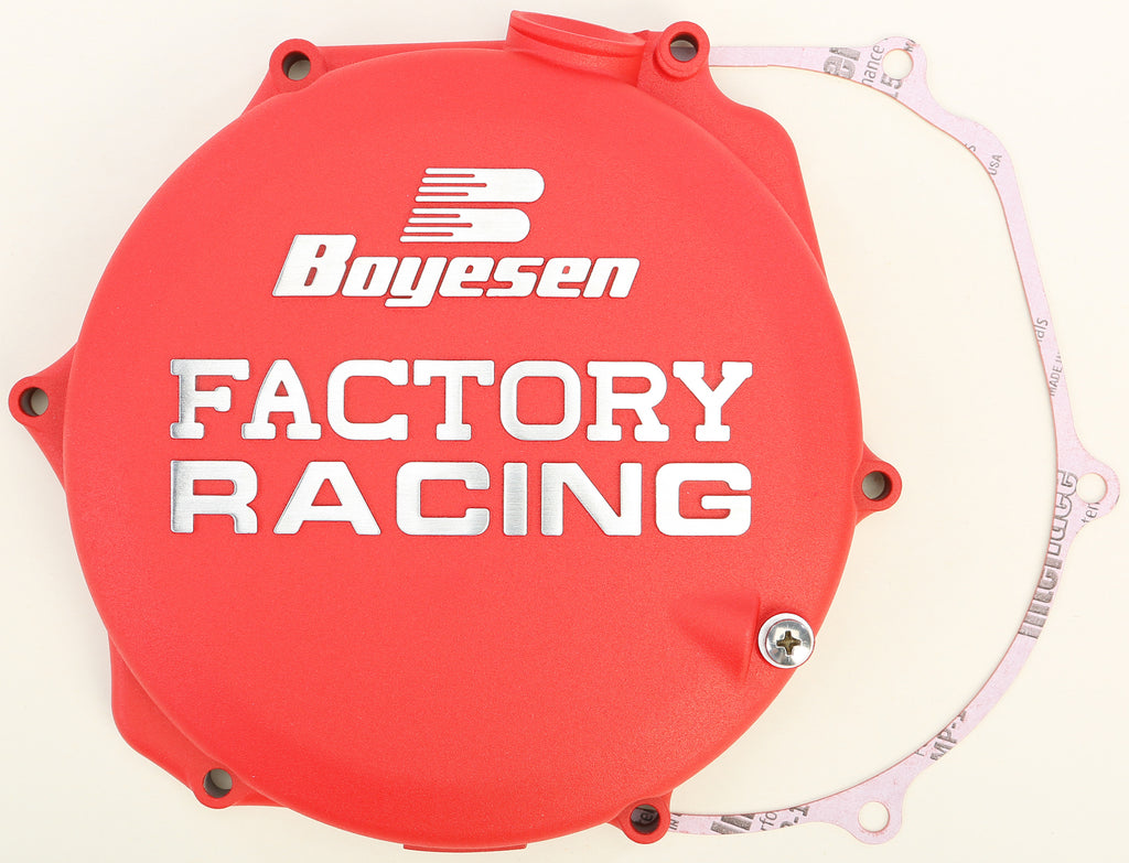 BOYESEN FACTORY RACING CLUTCH COVER RED CC-26AR