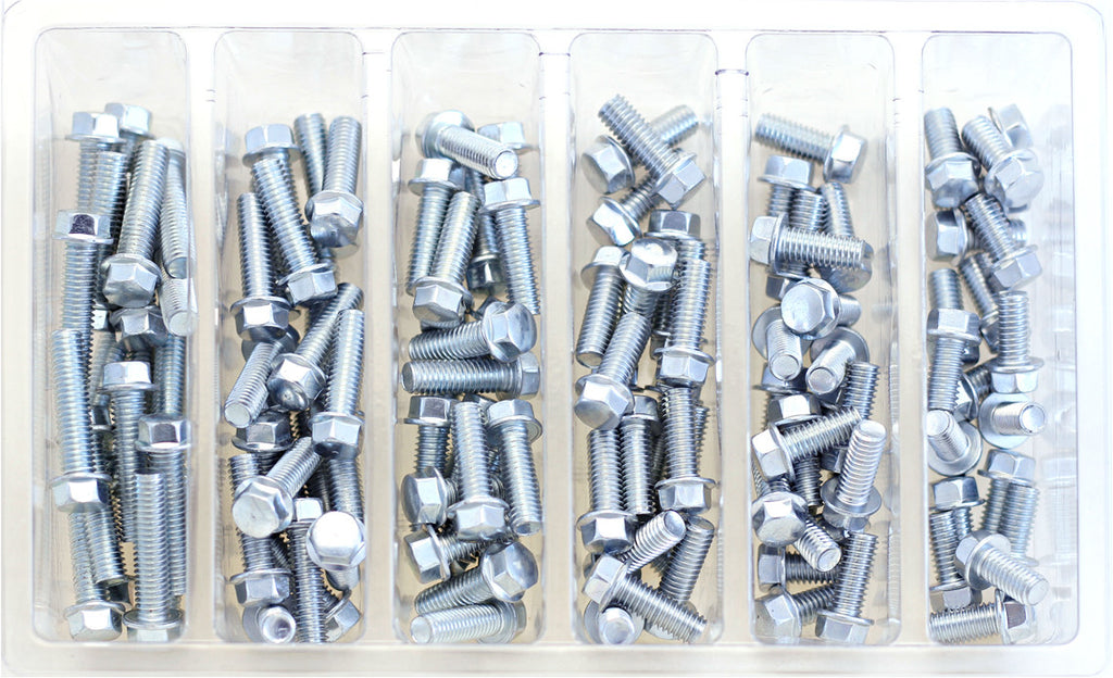 BOLT M8 10MM HEX FLANG BOLT ASST 1 SV-M8HEXF