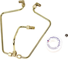 Load image into Gallery viewer, OLD STF BRASS ROCKER BOX SPLIT OIL LINE STFB66